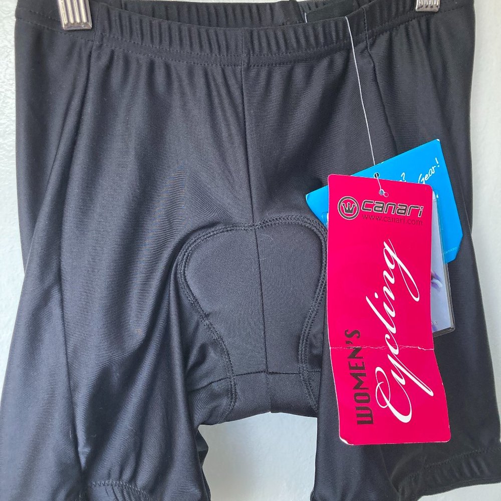 Canari Women's Bike Shorts - Black, Small, Arriva Tech, New With Tags